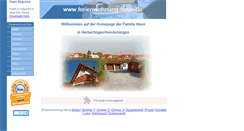 Desktop Screenshot of heun-ferienwohnung.de